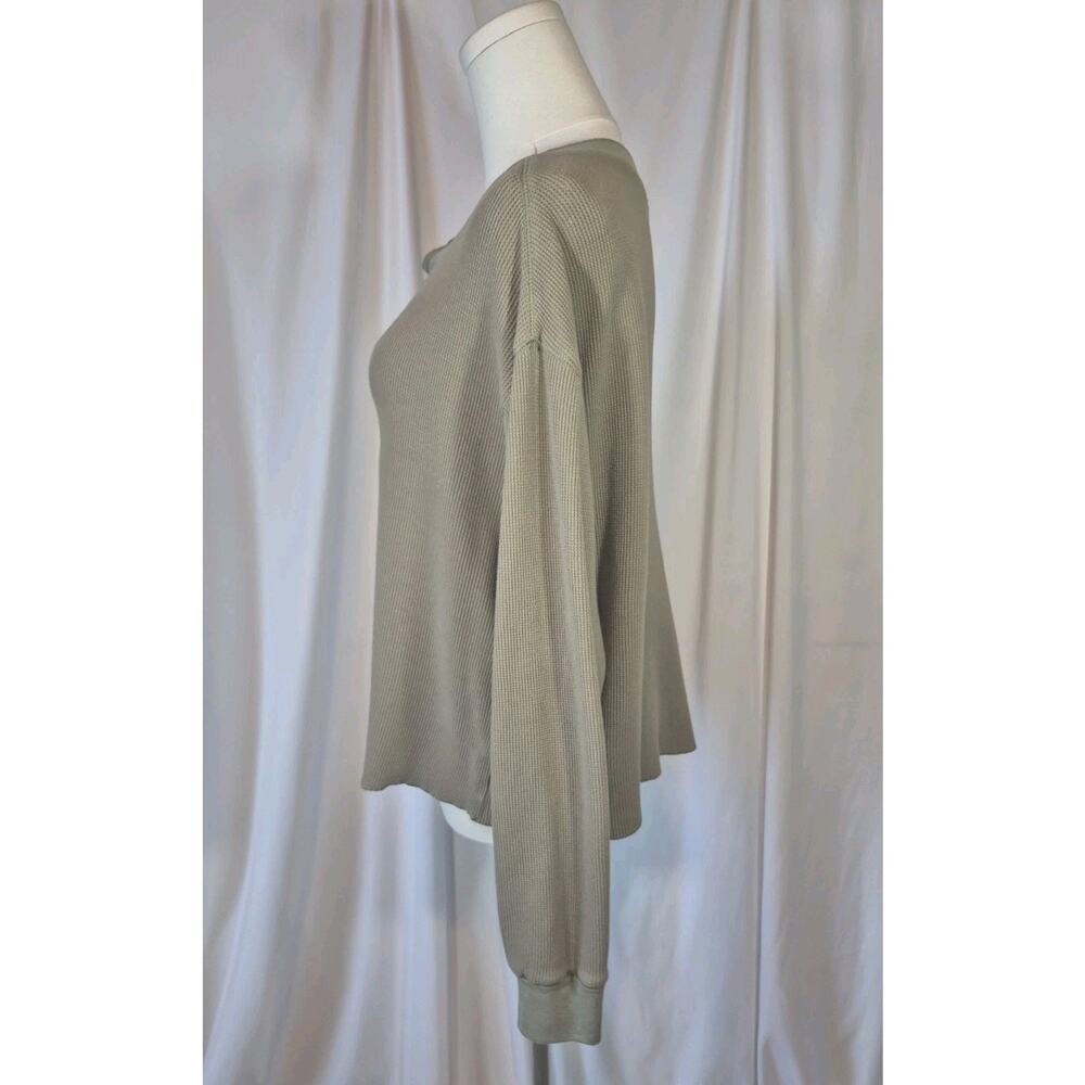 Natural Life Cotton Green Long Sleeve Thermal Top Small - Picture 5 of 8